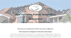 Desktop Screenshot of 2ndopinionpublicinsuranceadjusters.com